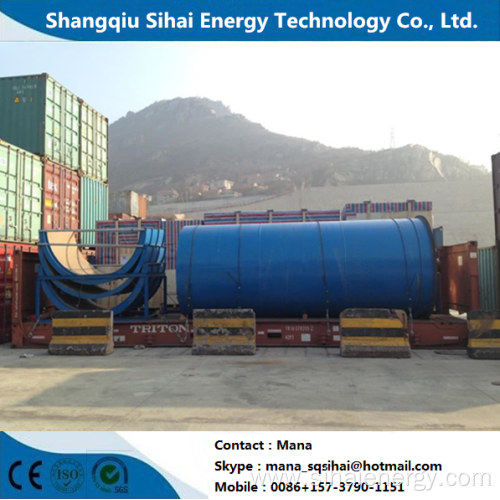 Batch handling 10 tons pyrolysis plant